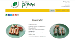 Desktop Screenshot of gronpapaya.dk