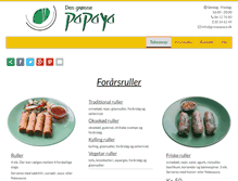 Tablet Screenshot of gronpapaya.dk